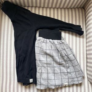 Toddler outfit. Black turtleneck and skirt. Turtledove London 2/3